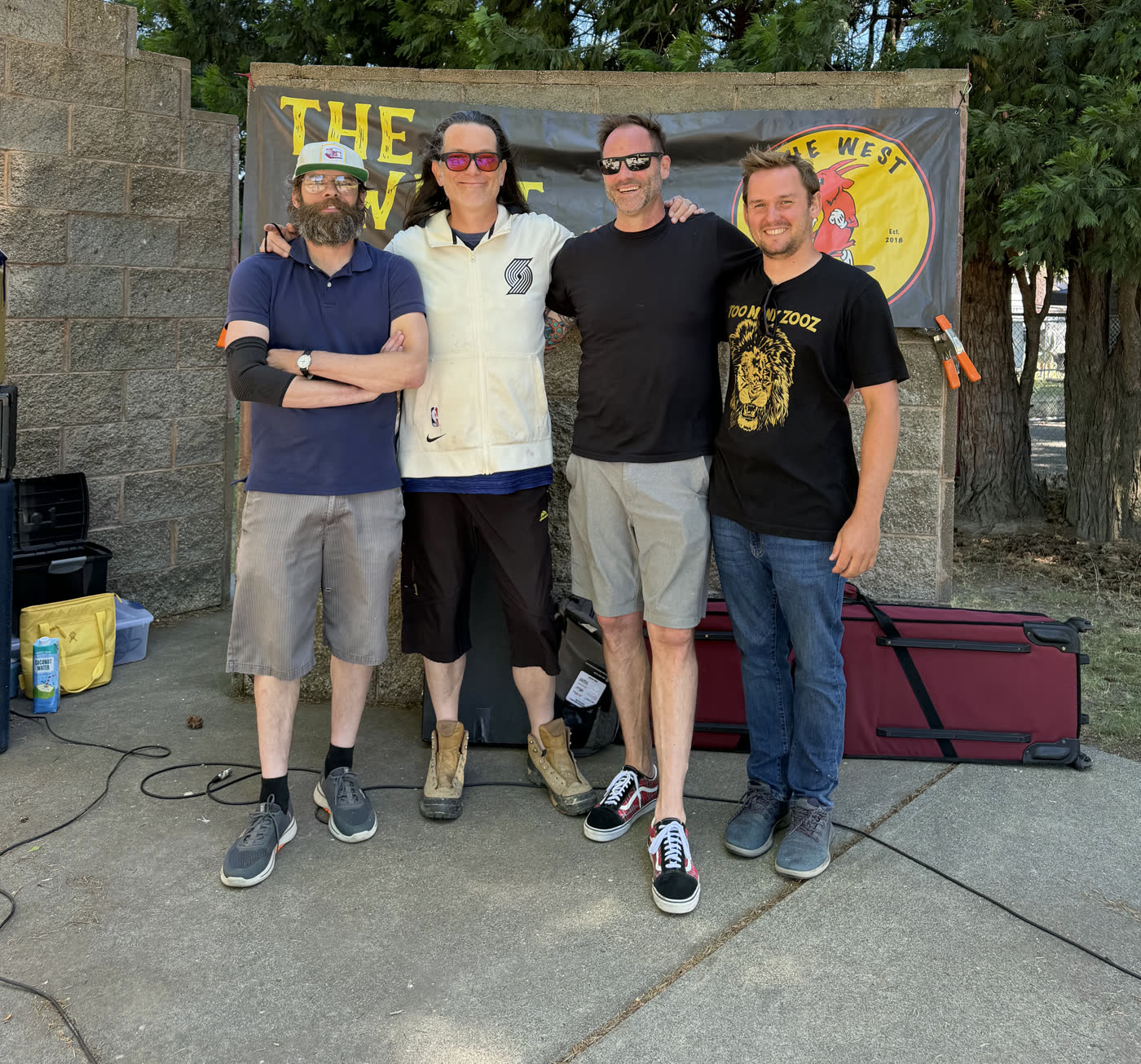 The West Goats band portrait
